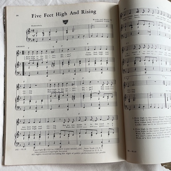 Johnny Cash song and picture folio book 1960 - Picture 4 of 15